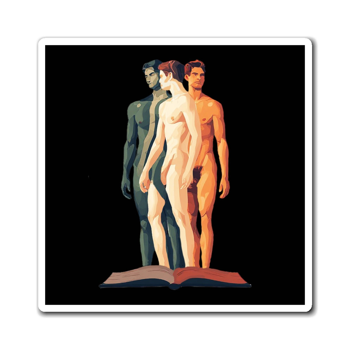Magnet — Three Figures on Open Book Art Magnet