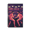 Spiral Journal — Intimate Nights Gay Bar Illustration Notebook