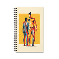 Artistic Trio Spiral Journal — Colorful Figurative Illustration Notebook