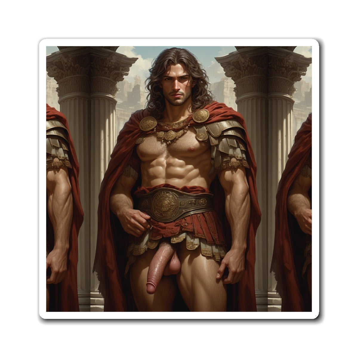 Enzo - Spartan Warrior Pinup Magnet