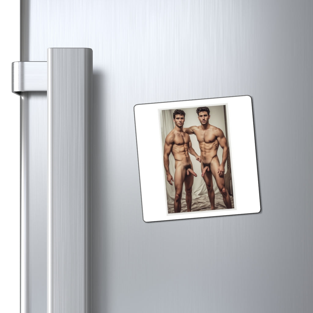 Bobby and Matt - Naked Twin Men Photo Magnet