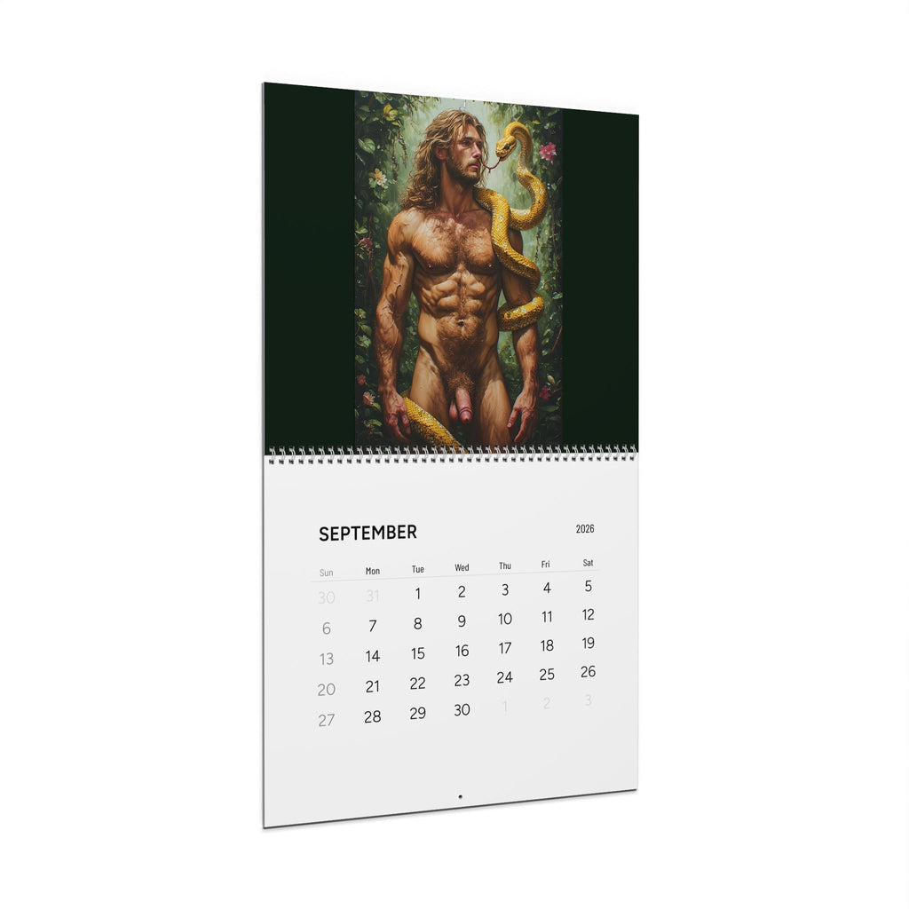 Wall Calendar 2026 — Mythic Male Figure Art Calendar