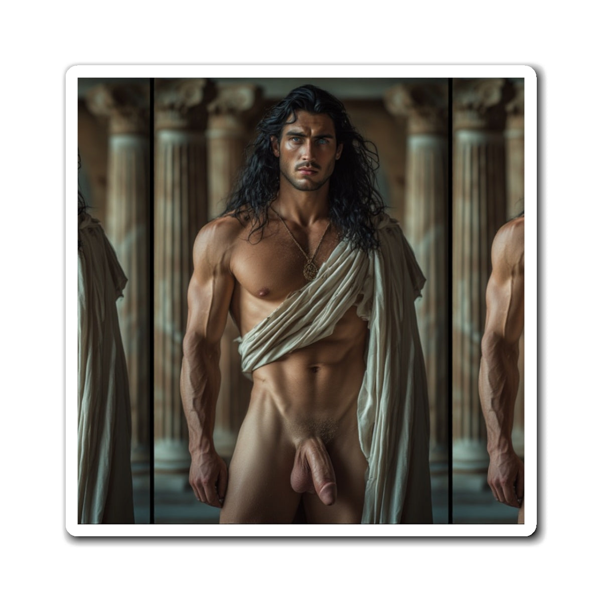James — Muscular Male Figure Draped Toga (Nude Art)