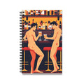 Naked at the Bar Spiral Journal — Retro Cocktail Illustration Notebook