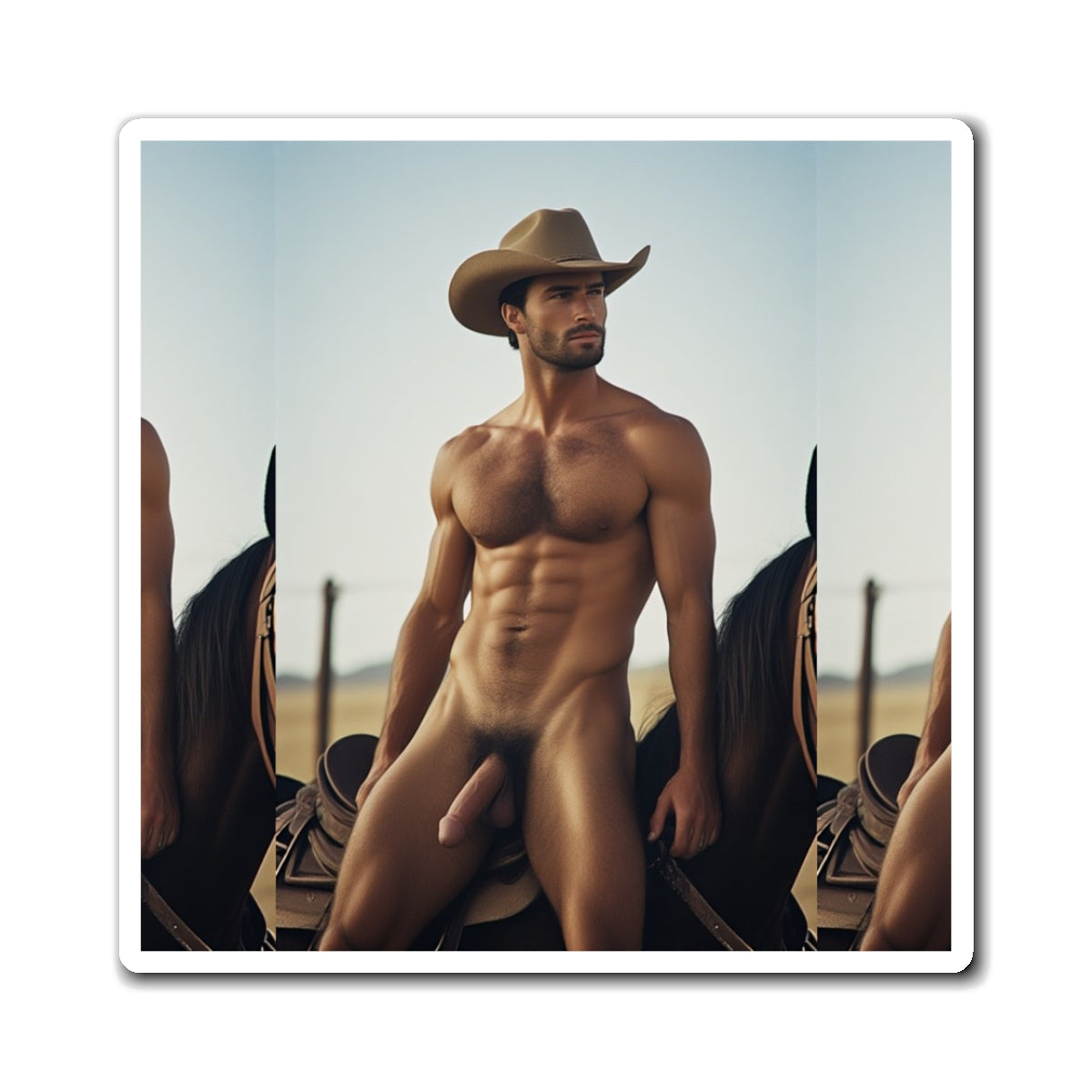 Joe - Cowboy Pinup Magnet