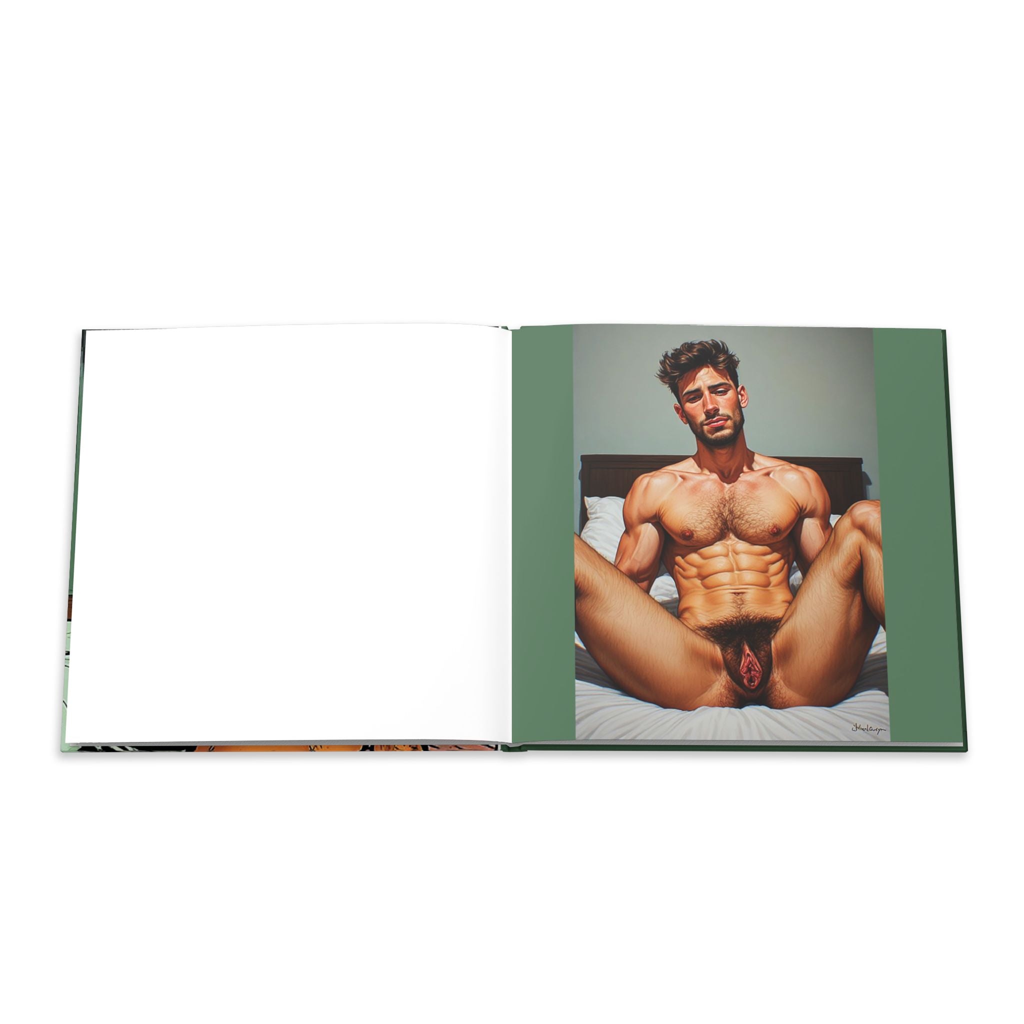 Hardcover Photo Book — "Trans Man Pin Up Perfection" (Retro Pin-Up Art, LGBTQ+ Coffee Table Book)