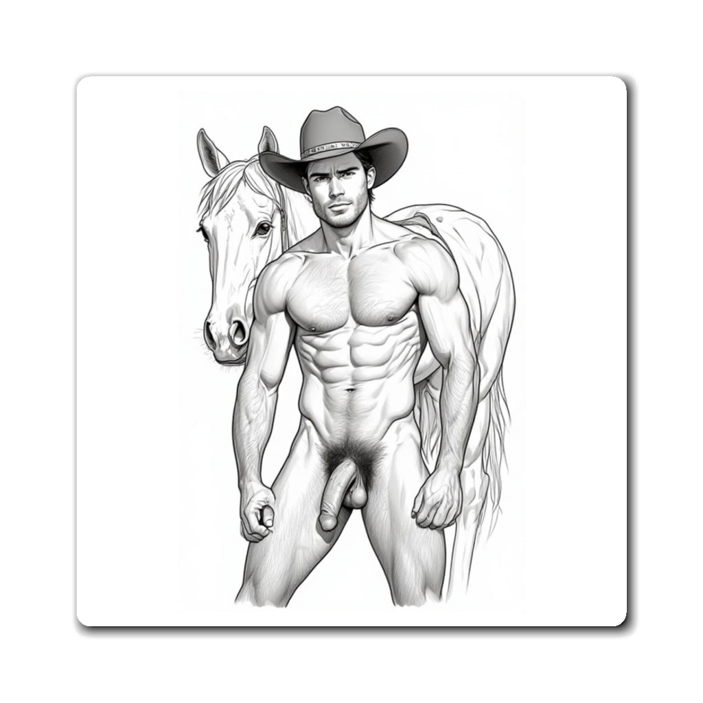 Benedict —Sexy Cowboy with Horse Magnet