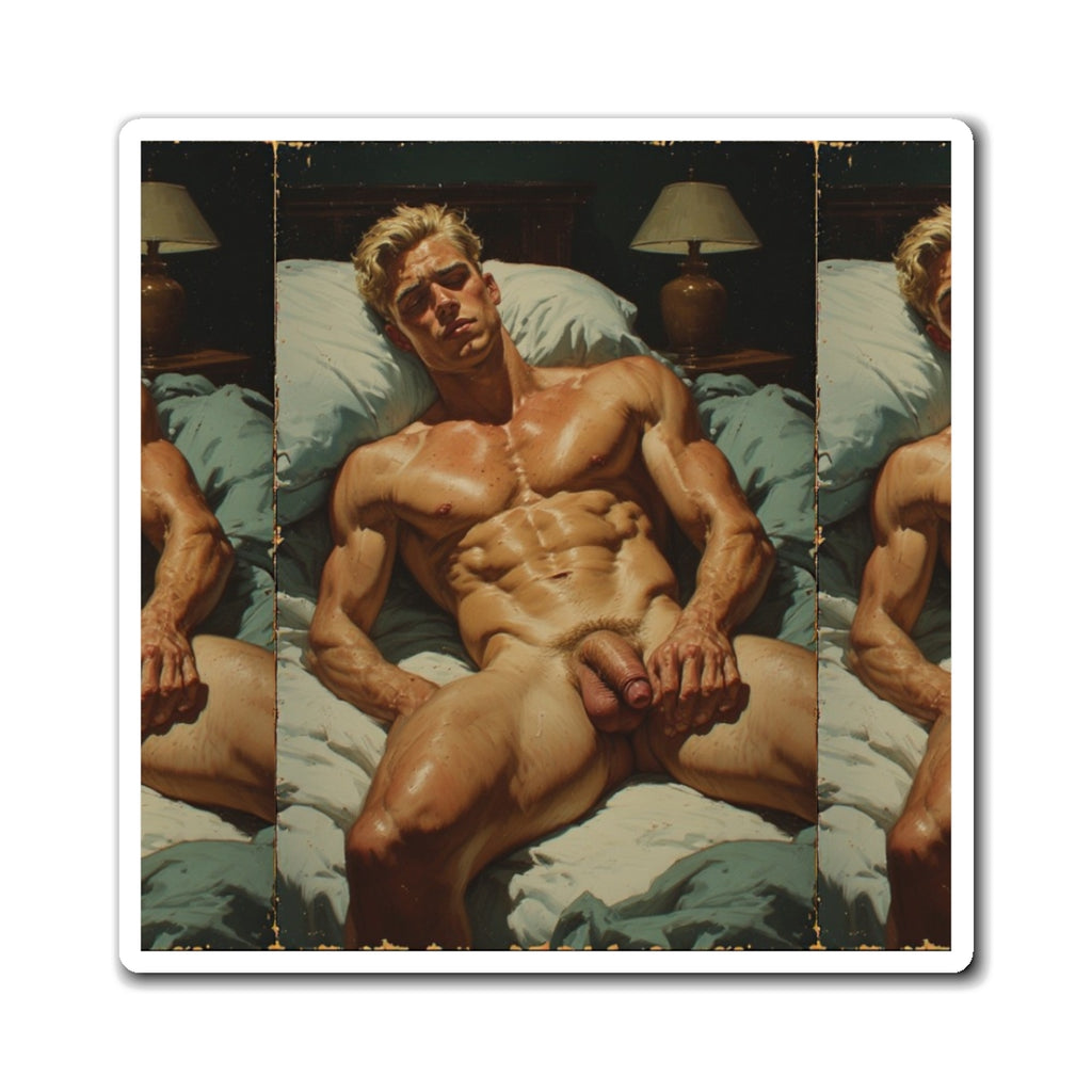Rolland - Vintage Style Nude Male Magnet