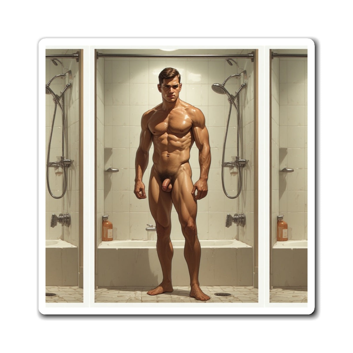 Nate — Muscular Man Art Magnet