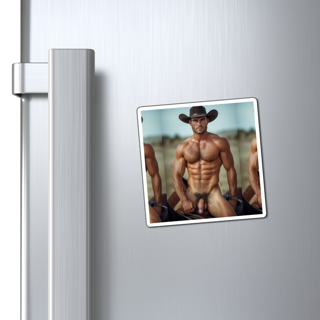 Kat - Sexy Cowboy Fridge Magnet