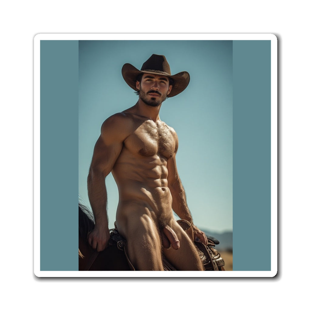 William — Cowboy Pin-Up Magnet
