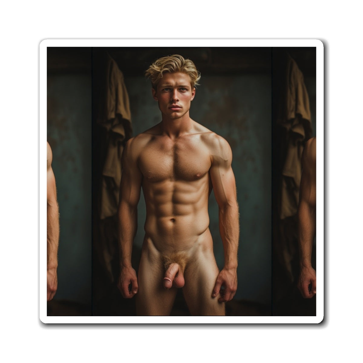 Peter— Nude Male Figure Decorative  Magnet