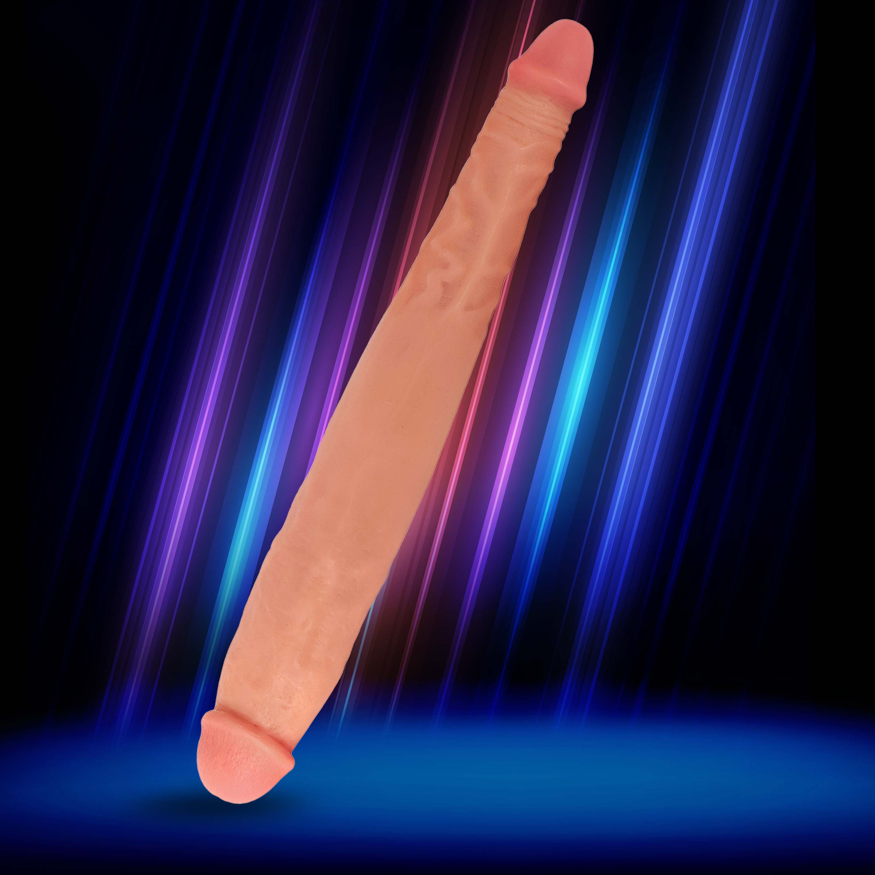 JOCK 13 Inch Tapered Double Dong Flesh